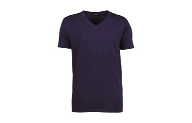 Stretch t-shirt heren - indigo blauw