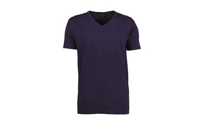 Stretch t-shirt heren - indigo blauw