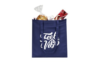 Katoenen shopper kleur