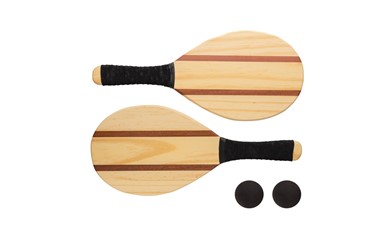 Houten frescobol tennis set